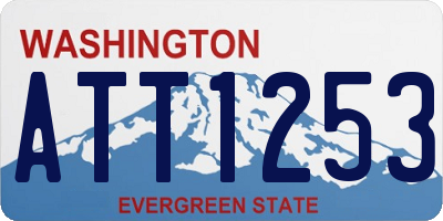 WA license plate ATT1253