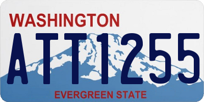 WA license plate ATT1255
