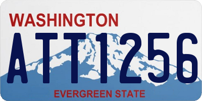 WA license plate ATT1256