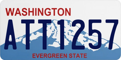 WA license plate ATT1257