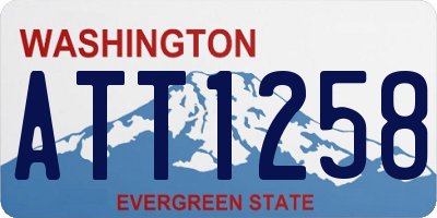 WA license plate ATT1258