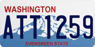 WA license plate ATT1259