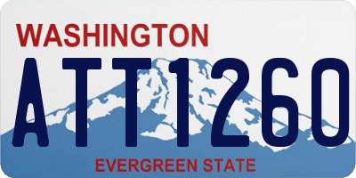 WA license plate ATT1260