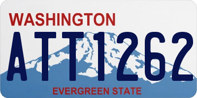 WA license plate ATT1262