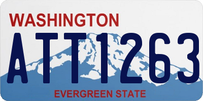 WA license plate ATT1263