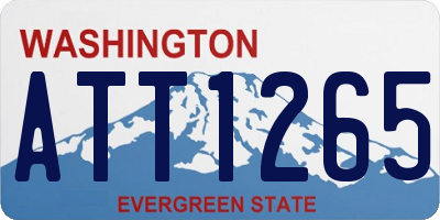 WA license plate ATT1265