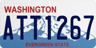 WA license plate ATT1267