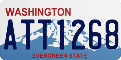 WA license plate ATT1268