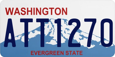 WA license plate ATT1270