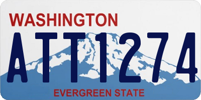 WA license plate ATT1274