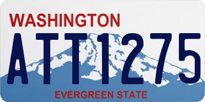 WA license plate ATT1275