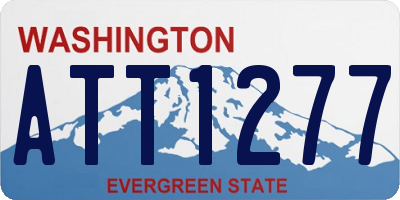 WA license plate ATT1277