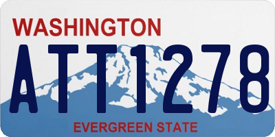 WA license plate ATT1278