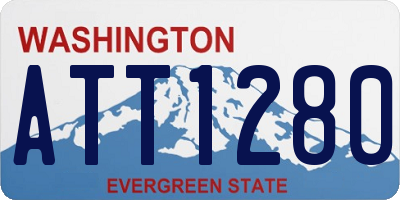WA license plate ATT1280