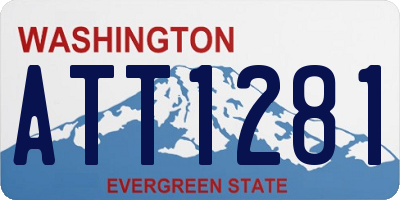 WA license plate ATT1281