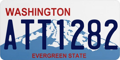 WA license plate ATT1282