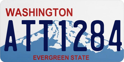 WA license plate ATT1284