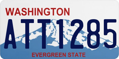WA license plate ATT1285