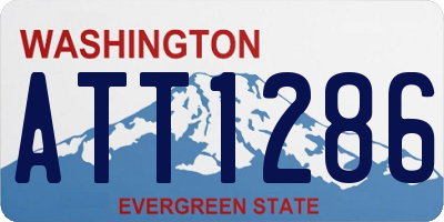 WA license plate ATT1286
