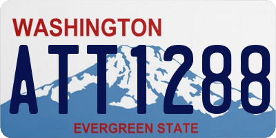 WA license plate ATT1288