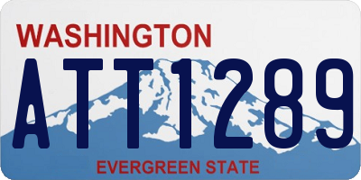 WA license plate ATT1289