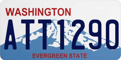 WA license plate ATT1290
