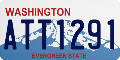 WA license plate ATT1291