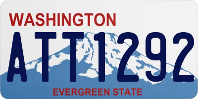 WA license plate ATT1292
