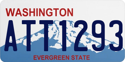 WA license plate ATT1293