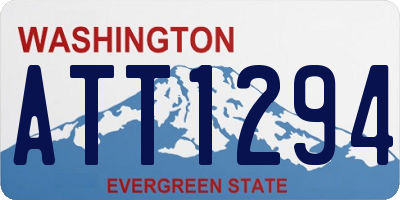 WA license plate ATT1294