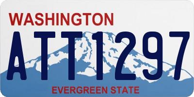 WA license plate ATT1297