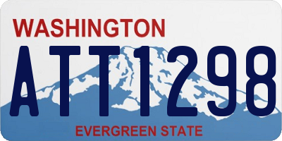 WA license plate ATT1298