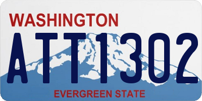 WA license plate ATT1302