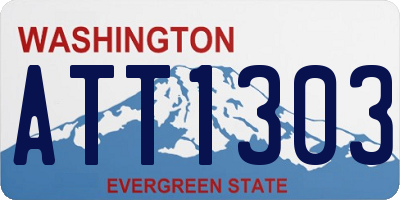 WA license plate ATT1303