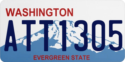 WA license plate ATT1305