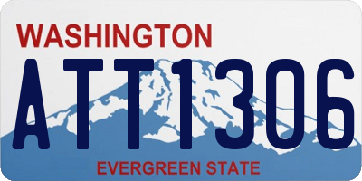 WA license plate ATT1306