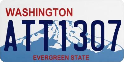 WA license plate ATT1307