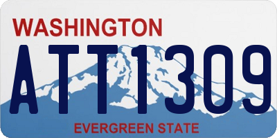 WA license plate ATT1309