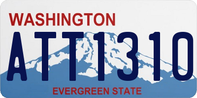 WA license plate ATT1310