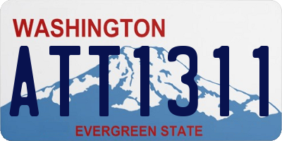 WA license plate ATT1311