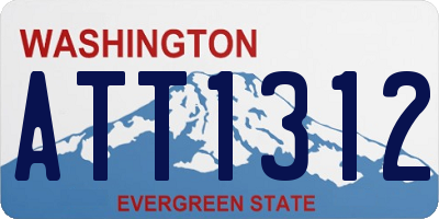 WA license plate ATT1312