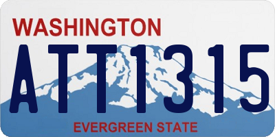 WA license plate ATT1315