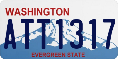 WA license plate ATT1317
