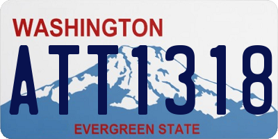 WA license plate ATT1318