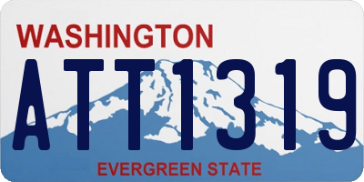 WA license plate ATT1319