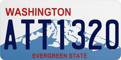 WA license plate ATT1320