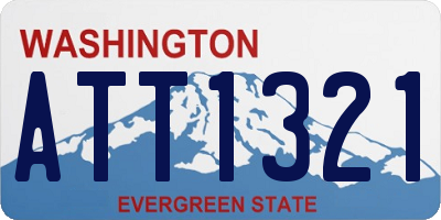 WA license plate ATT1321