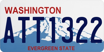 WA license plate ATT1322