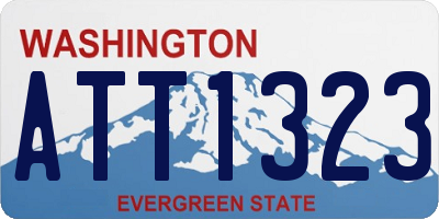 WA license plate ATT1323