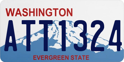 WA license plate ATT1324